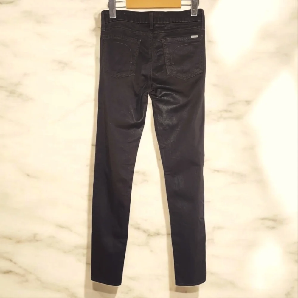 FIDELITY Brown Leatherteen Skinny Jeans- 27 - Picture 3 of 7